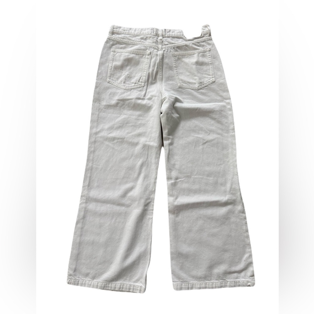 NWOT Women's Free People Stride White High Waist Baggy Denim Jeans Size 30 - Picture 4 of 9